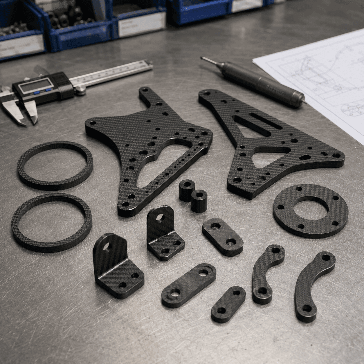 Custom CNC Machined Carbon Fiber Parts