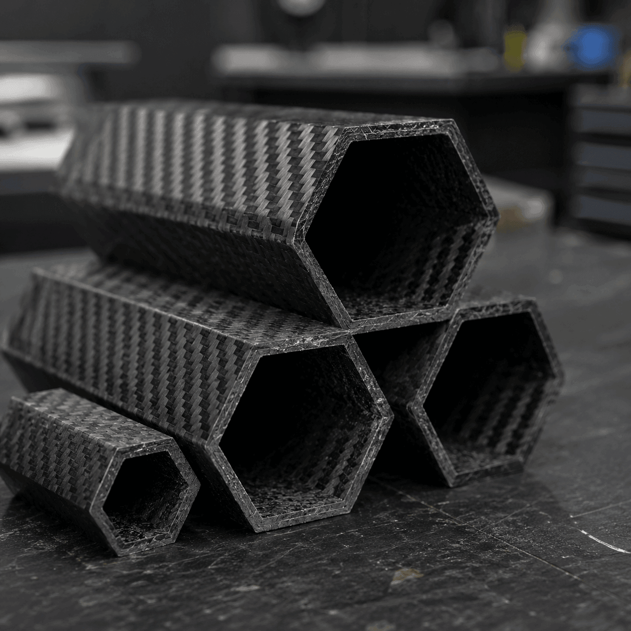 Carbon Fiber Hexagonal Tubes