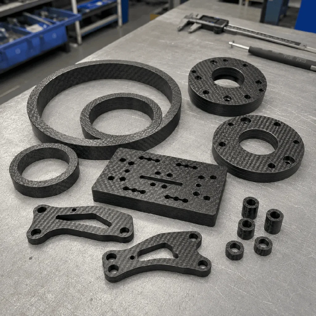 Carbon Fiber Rings, Flanges, and Structural Components