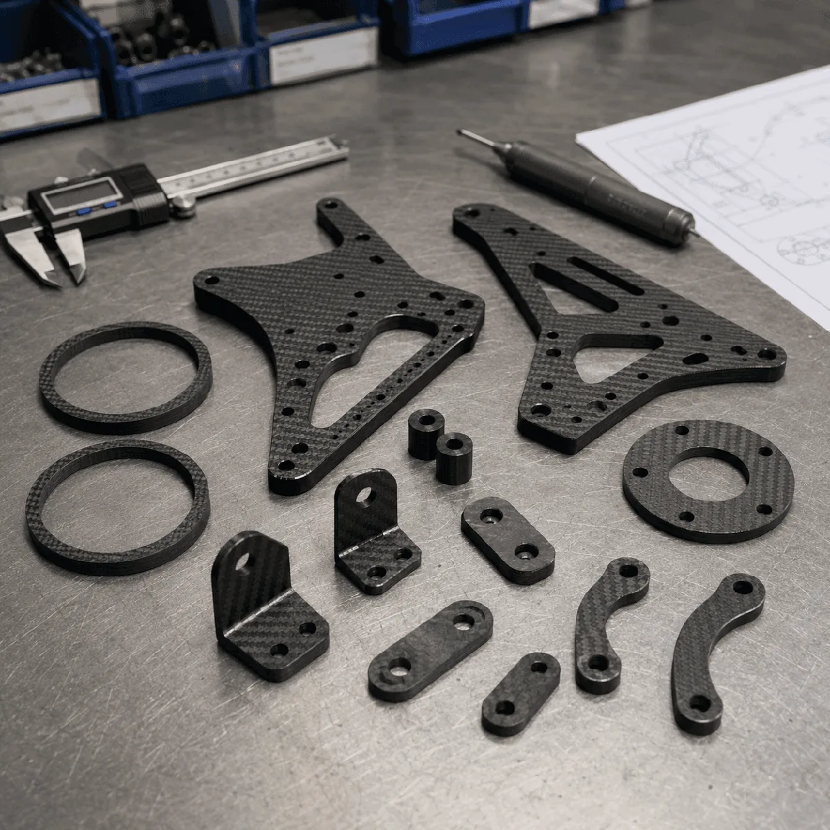 Custom CNC Machined Carbon Fiber Parts
