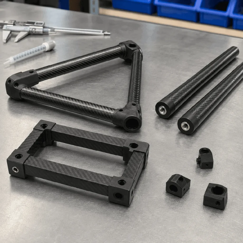 Custom Carbon Fiber Tube Assemblies