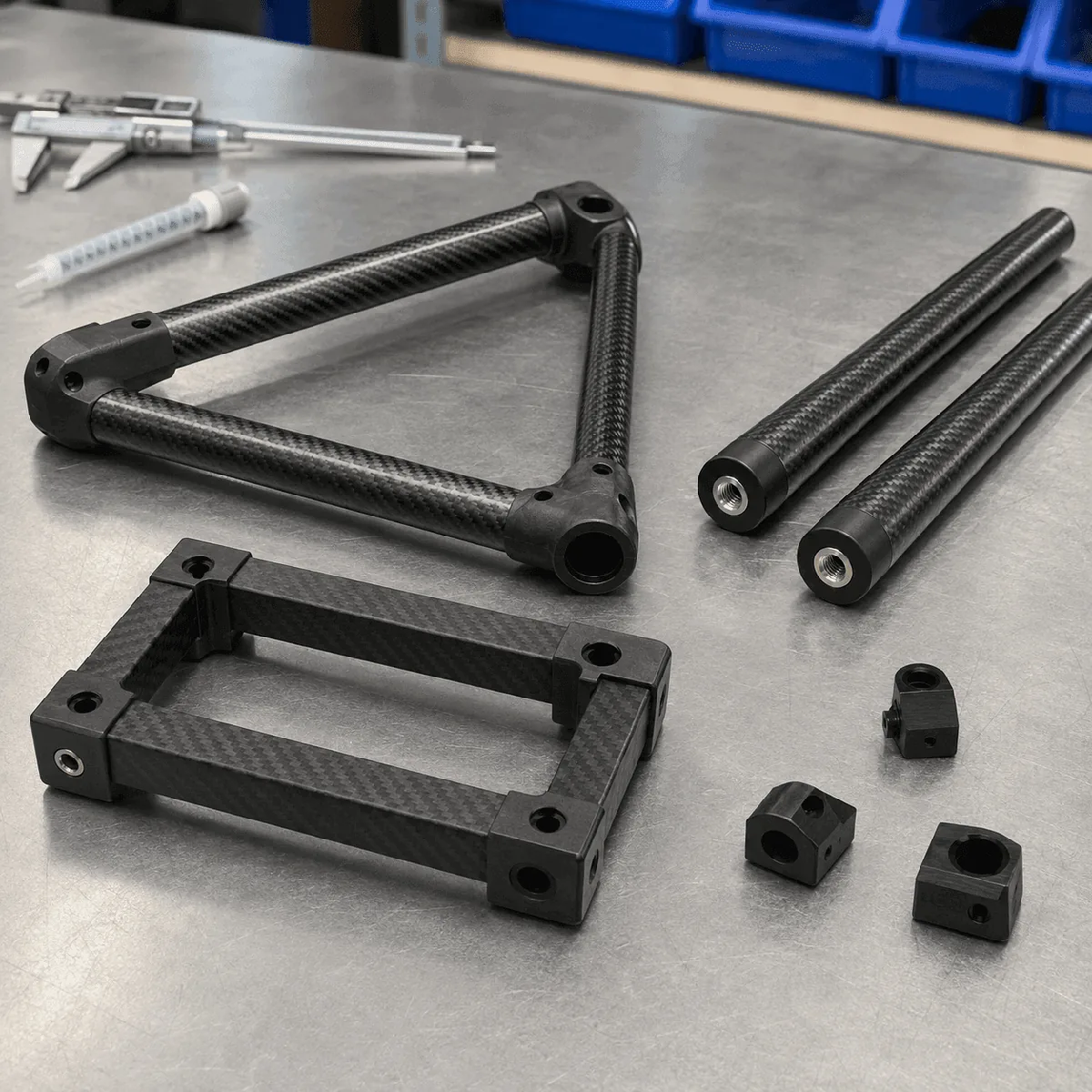 Custom Carbon Fiber Tube Assemblies