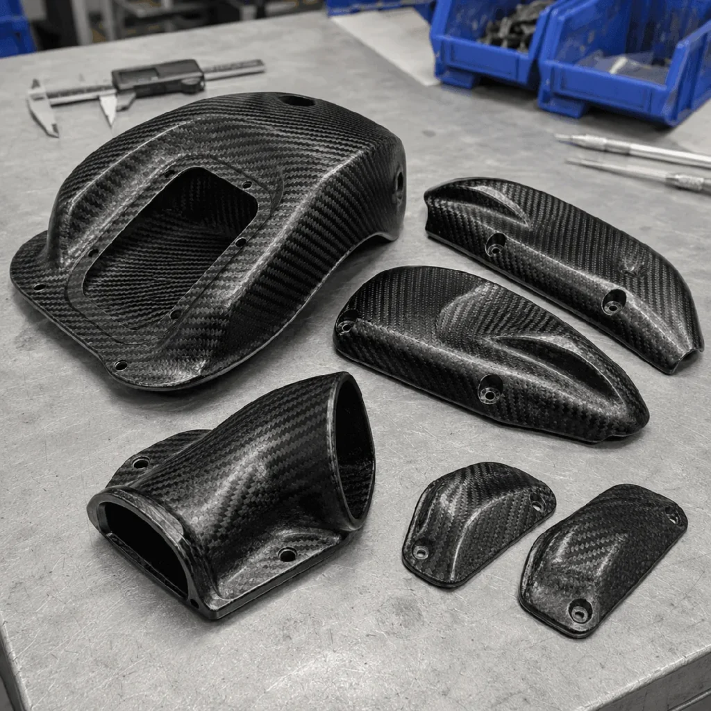 Custom Molded Carbon Fiber Components