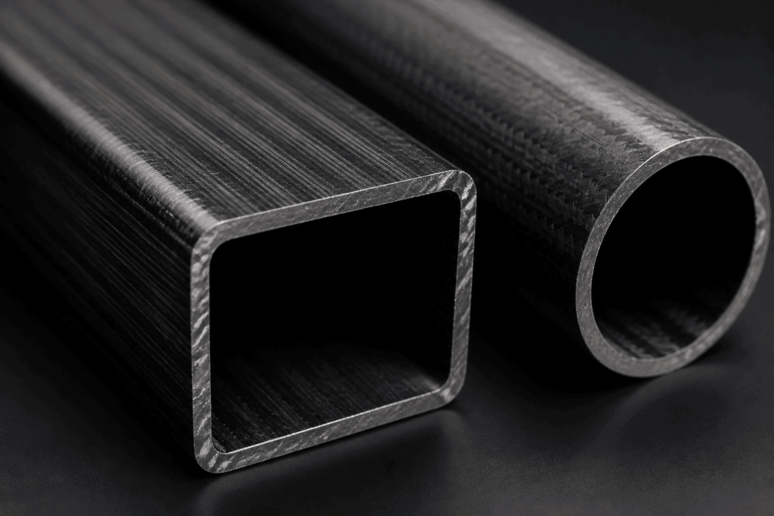 Pultruded carbon fiber tube manufacturing process